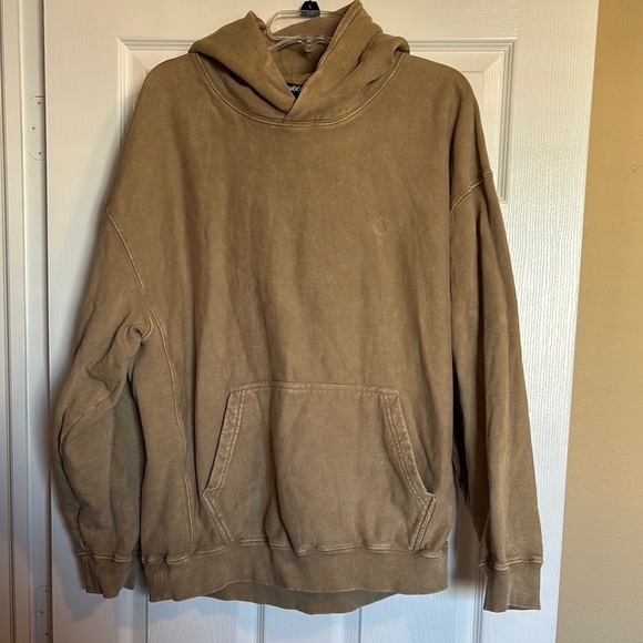 Chubbies men’s tan oversized hoodie sweatshirt size large - Picture 1 of 9